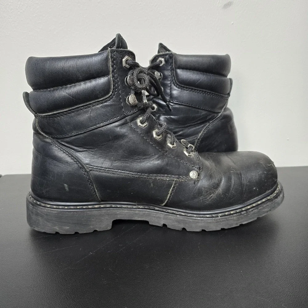 Harley Davidson Boots Mens‎ 12 Black Steel Toe Crankshaft Leather Biker 91013